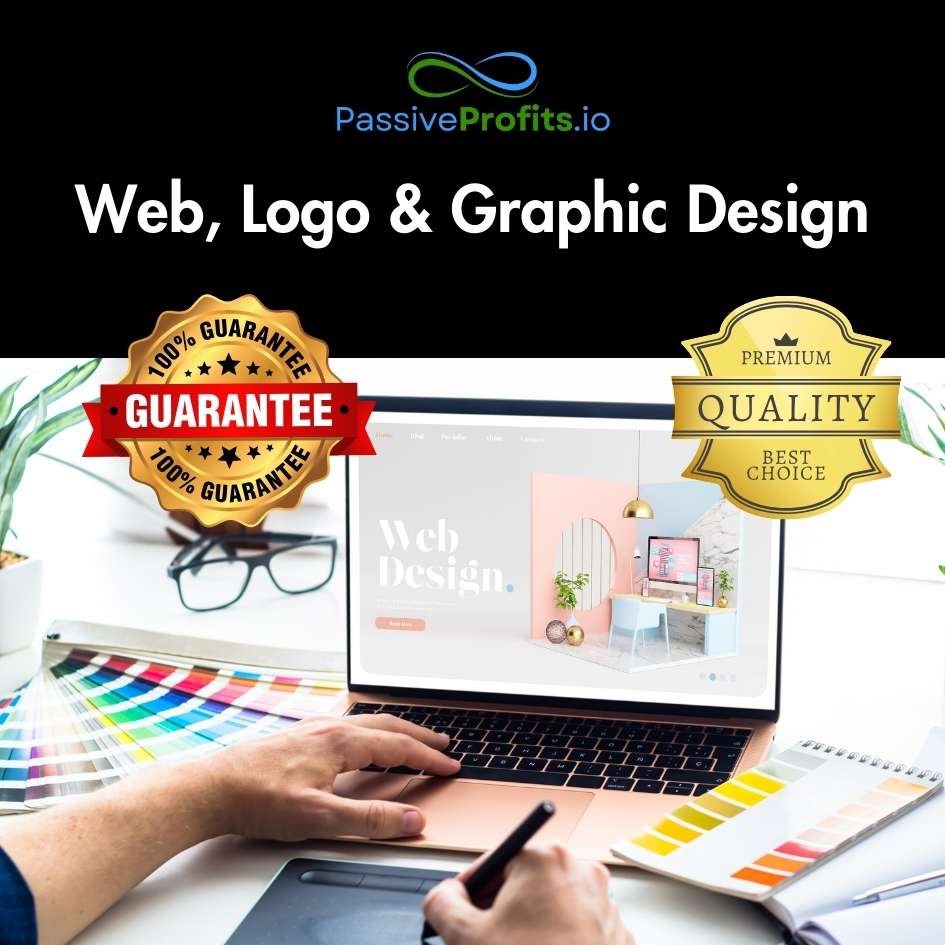 Web, logo and graphic design services info-graphic.