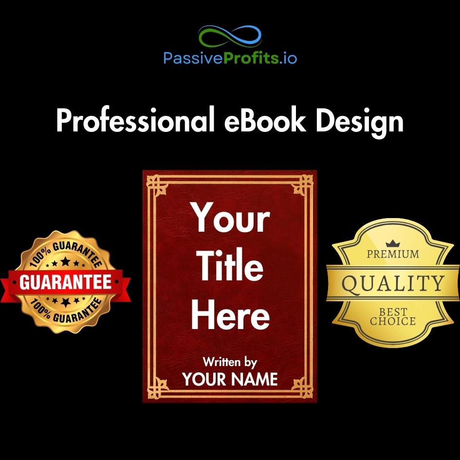 Professional eBook cover design services info-graphic.