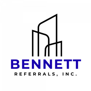 custom logo brand identity for Bennett Referrals Inc