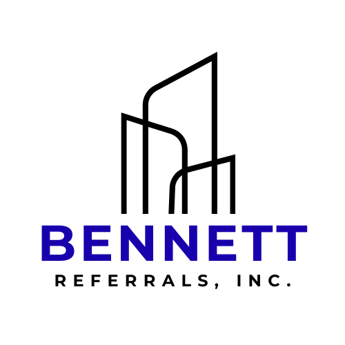custom logo brand identity for Bennett Referrals Inc
