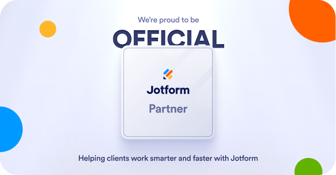 Jotform Official Partner Banner Graphic