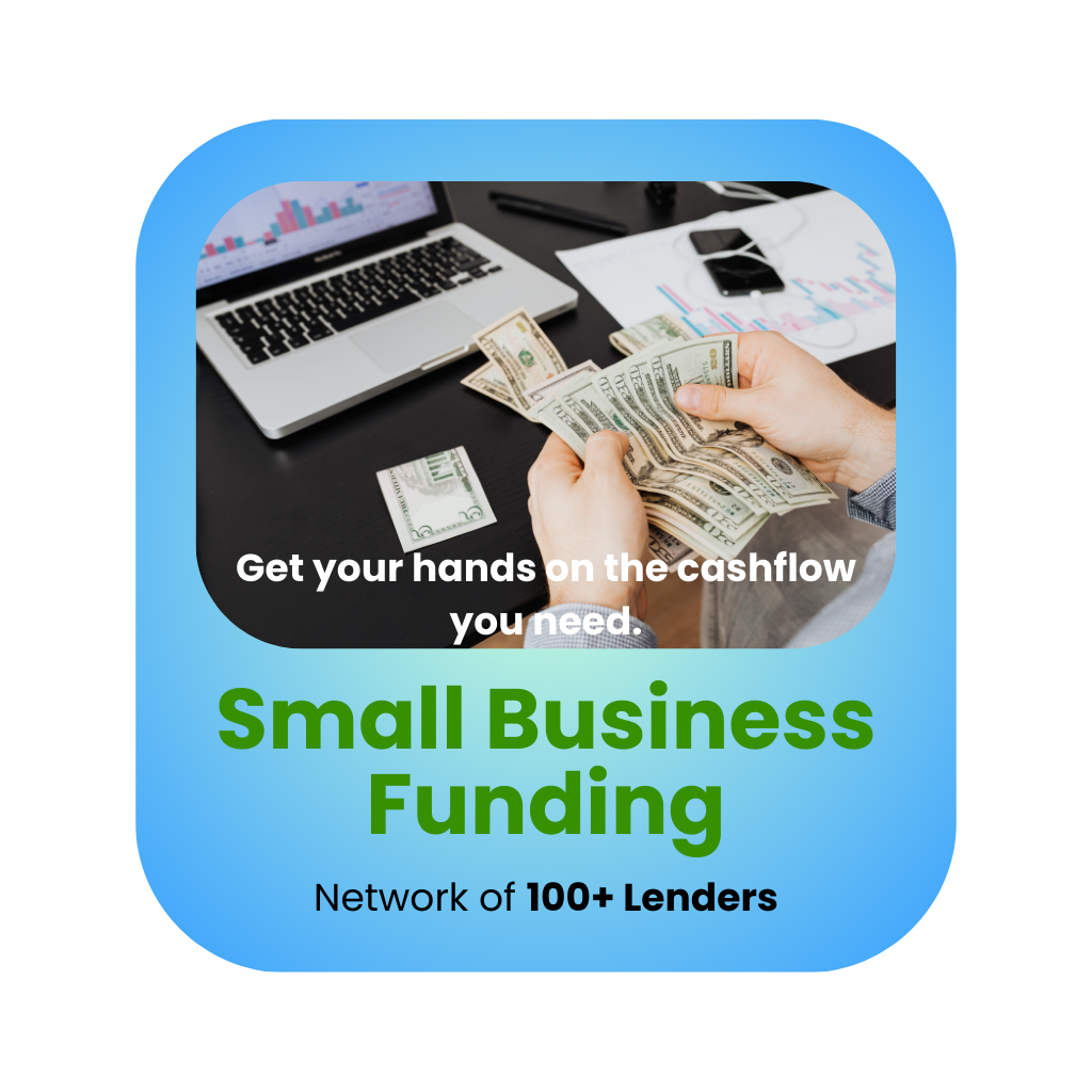 Construction business funding and contractor loans info graphic.